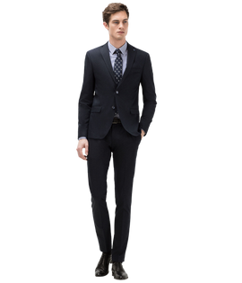 Suit with waistcoat Classic button fastening Pin detail on lapel